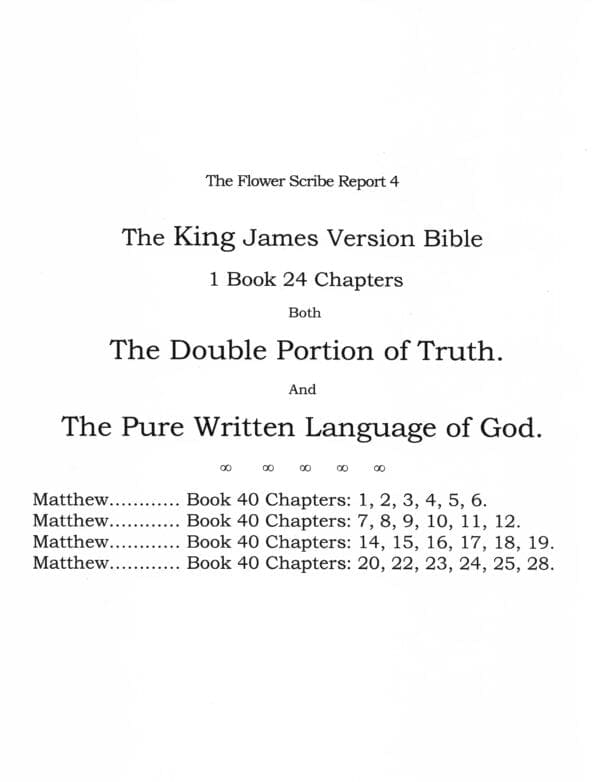 A page from the king james version bible.