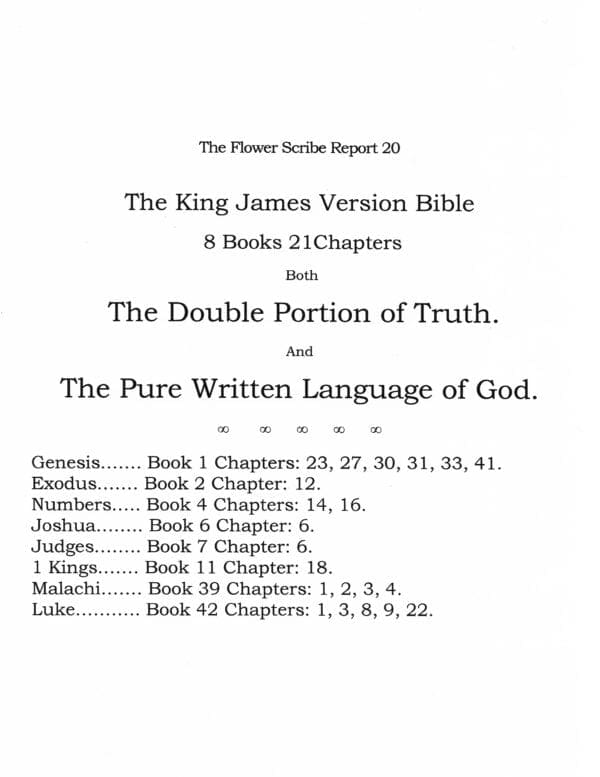 A page of the king james version bible.