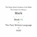 A book cover with the title of mark 4 1 in the bible.